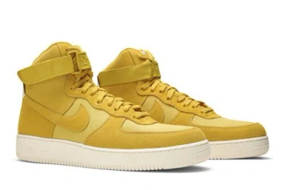 Pre-owned Nike Air Force 1 High Suede Yellow Ochre Aq8649-700 In Yellow Ochre/yellow Ochre-sail