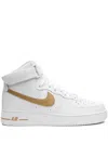 Nike Air Force 1 High-top Leather Sneakers In White