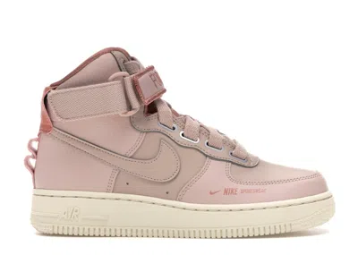 Pre-owned Nike Air Force 1 High Utility (women's) Sneakers In Particle Beige/terra Blush In Multi