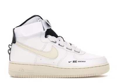 Pre-owned Nike Air Force 1 High Utility (women's) Sneakers In White/light Cream/black