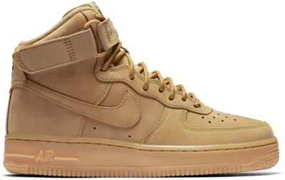 Pre-owned Nike Air Force 1 High Wheat (2016) (women's) Sneakers In Flax/outdoor Green