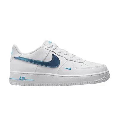 Pre-owned Nike Air Force 1 Impact Next Nature Gs 'white Blue Lightning' | Kid's Size 7