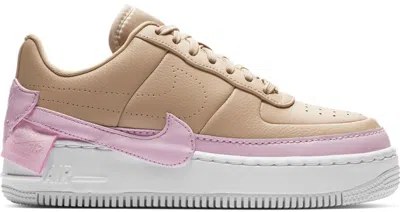 Pre-owned Nike Air Force 1 Jester Xx (women's) Sneakers In Bio Beige/pink Force/white In Multi