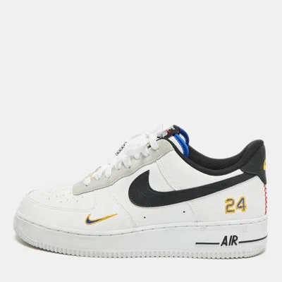 Pre-owned Nike Air Force 1 Ken Griffey Jr. And Sr. Swingman Size 42.5 Multicolor Leather And Suede Low Top Sneakers