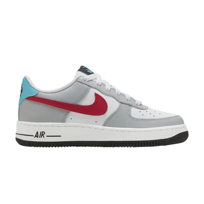 Pre-owned Nike Air Force 1 Le Gs 'grey Red Blue' | Kid's Size 4