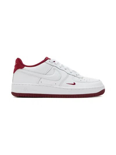 Nike Kids' Air Force 1 Leather-upper Sneakers In White