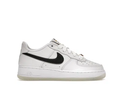 Pre-owned Nike Air Force 1 Low '07 40th Anniversary Edition Bronx Origins Sneakers In White/black/metallic Gold