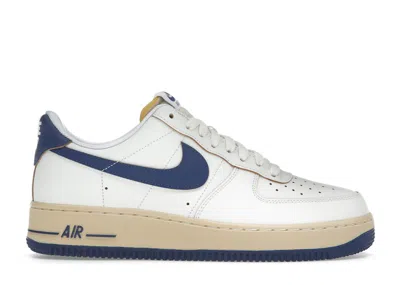Pre-owned Nike Air Force 1 Low '07 Athletic Department Deep Royal Blue (women's) Sneakers In Sail/pale Vanilla/gold In Multi
