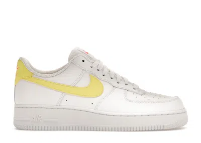 Pre-owned Nike Air Force 1 Low '07 Citron (women's) Sneakers In White/light Citron