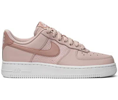 Pre-owned Nike Air Force 1 Low '07 Ess Cross Stitch (women's) Sneakers In Pink Oxford/summit White/rose Whisper