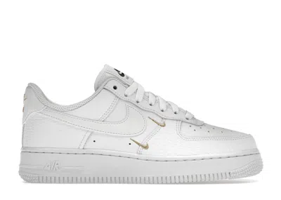 Pre-owned Nike Air Force 1 Low 07 Essential (women's) Sneakers In White/metallic Gold/black
