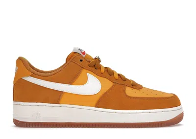Pre-owned Nike Air Force 1 Low '07 First Use (women's) Sneakers In Gold Suede/university Gold/gum