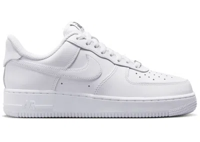Pre-owned Nike Air Force 1 Low '07 Flyease Triple (women's) Sneakers In White