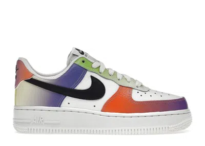 Pre-owned Nike Air Force 1 Low '07 Gradient (women's) Sneakers In Summit White/black/bright Mandarin