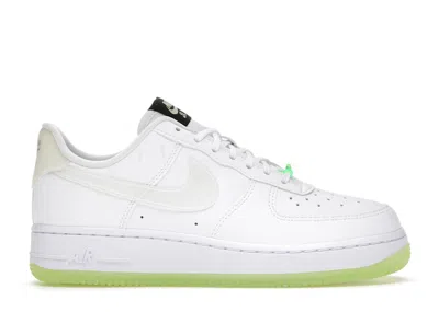 Pre-owned Nike Air Force 1 Low '07 Have A  Day (women's) Sneakers In White/black/rage Green In Multi
