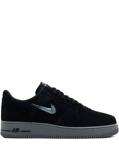 NIKE AIR FORCE 1 LOW '07 JEWEL "BLACK/COOL GREY" SNEAKERS