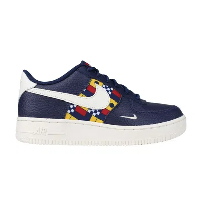 Pre-owned Nike Air Force 1 Low '07 Lv8 Gs 'nautical' | Blue | Kid's Size 6.5