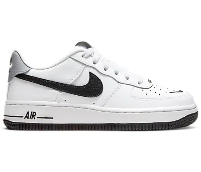 Pre-owned Nike Air Force 1 Low '07 Lv8 Mini Swoosh Sneakers In White/black/wolf Grey