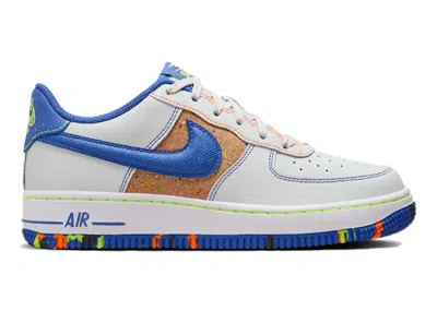 Pre-owned Nike Air Force 1 Low '07 Lv8 Paint Splatter Sneakers In Photon Dust/volt/total Orange In Multi