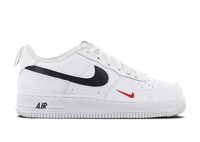 Pre-owned Nike Air Force 1 Low '07 Lv8 Patriots Sneakers In White/university Red/pure Platinum
