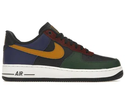 Pre-owned Nike Air Force 1 Low '07 Lx Command Force (women's) Sneakers In Gorge Green/gold Suede/obsidian In Multi