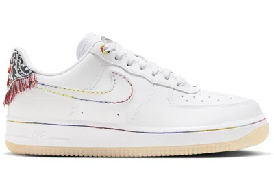 Pre-owned Nike Air Force 1 Low '07 Lx Native Patterns (women's) Sneakers In White