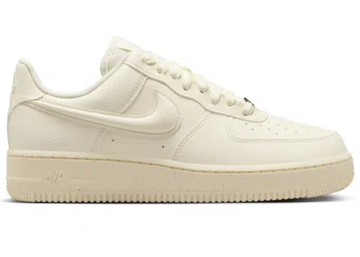 Pre-owned Nike Air Force 1 Low '07 Next Nature Bulbous Swoosh (women's) Sneakers In Coconut Milk In White