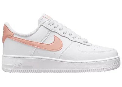 Pre-owned Nike Air Force 1 Low '07 Next Nature Fossil Rose (women's) Sneakers In White/arctic Orange