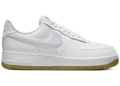 Pre-owned Nike Air Force 1 Low '07 Next Nature Gum (women's) Sneakers In White/football Grey/gum Light Brown