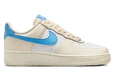 Pre-owned Nike Air Force 1 Low '07 Next Nature University Blue (women's) Sneakers In Pale Ivory/white/sail In Multi