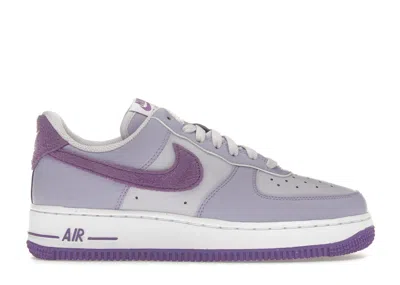 Pre-owned Nike Air Force 1 Low '07 Next Nature (women's) Sneakers In Hydrangeas/black Raspberry/barrel Grape