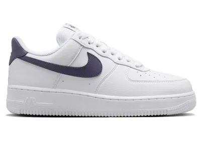 Pre-owned Nike Air Force 1 Low '07 Next Nature (women's) Sneakers In White/dark Raisin
