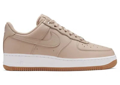 Pre-owned Nike Air Force 1 Low 07 Premium (women's) Sneakers In Bio Beige/metallic Silver