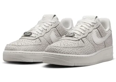 Pre-owned Nike Air Force 1 Low '07 Prm Safari (women's) Sneakers In Summit White/phantom/photon Dust