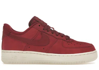 Pre-owned Nike Air Force 1 Low '07 Prm (women's) Sneakers In Team Red/sail In Multi
