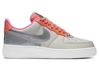 Pre-owned Nike Air Force 1 Low 07 Se 3m (women's) Sneakers In Light Orewood Brown/metallic Silver