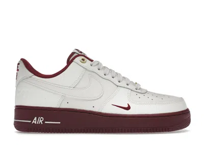 Pre-owned Nike Air Force 1 Low '07 Se 40th Anniversary Edition Team Red (women's) Sneakers In Sail/metallic Gold/bl In Multi