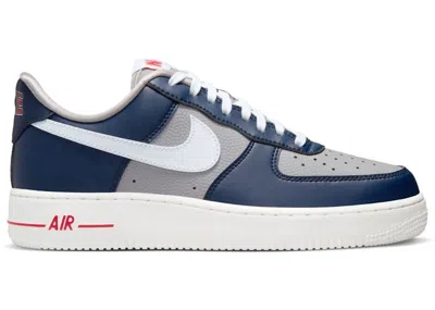 Pre-owned Nike Air Force 1 Low '07 Se Be True To Her School (women's) Sneakers In College Navy Blue/white/pewter Gr