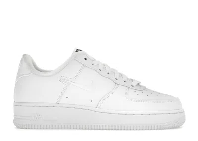 Pre-owned Nike Air Force 1 Low '07 Se Just Do It Triple (women's) Sneakers In White
