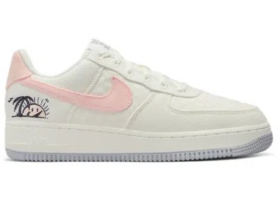 Pre-owned Nike Air Force 1 Low '07 Se Next Nature Sun Club Arctic Orange (women's) Sneakers In Sail/black/vivid Gre In Multi