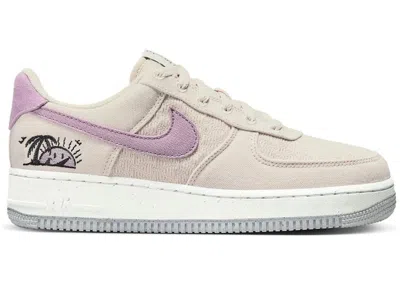 Pre-owned Nike Air Force 1 Low '07 Se Next Nature Sun Club (women's) Sneakers In Light Orewood Brown/amethyst Wave/