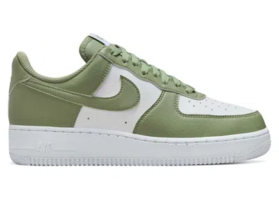 Pre-owned Nike Air Force 1 Low '07 Se Next Nature (women's) Sneakers In White/oil Green In Multi