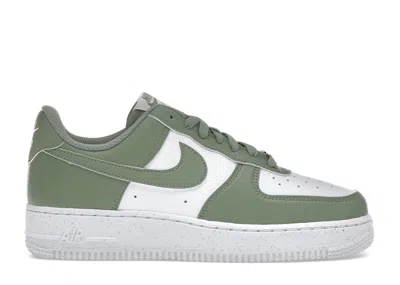 Pre-owned Nike Air Force 1 Low '07 Se Next Nature (women's) Sneakers In White/oil Green In Multi