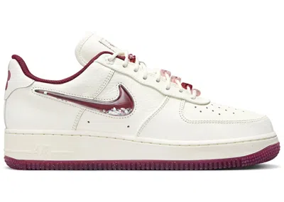 Pre-owned Nike Air Force 1 Low '07 Se Prm Valentine's Day (2024) (women's) Sneakers In Sail/team Red/medium Soft Pi
