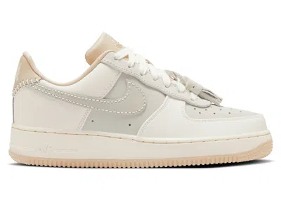 Pre-owned Nike Air Force 1 Low '07 Suede Tassels (women's) Sneakers In Light Bone/sail/pink Oxford