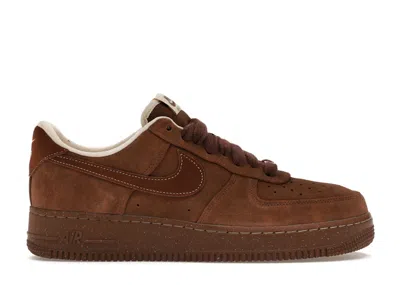 Pre-owned Nike Air Force 1 Low '07 Suede (women's) Sneakers In Cacao Wow/sanddrift In Brown