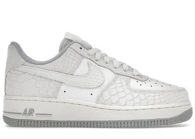 Pre-owned Nike Air Force 1 Low '07 White Python (women's) Sneakers In Summit White/sail