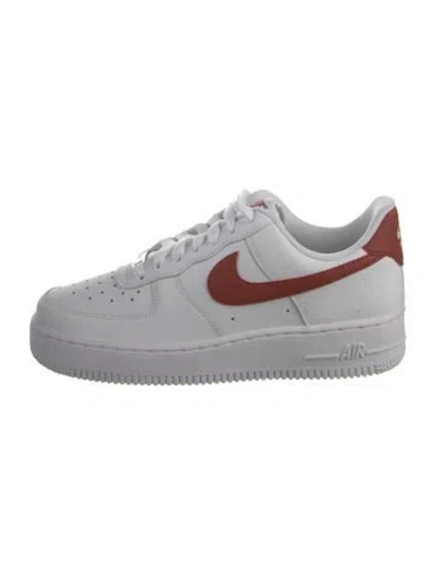 Pre-owned Nike Air Force 1 Low '07 White Rugged Orange Sneakers W/ Tags