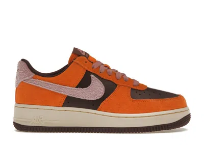 Pre-owned Nike Air Force 1 Low '07 (women's) Sneakers In Magma Orange/elemental Pink/cherrywood Red