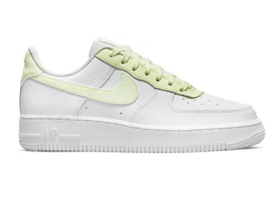 Pre-owned Nike Air Force 1 Low '07 (women's) Sneakers In White/lime